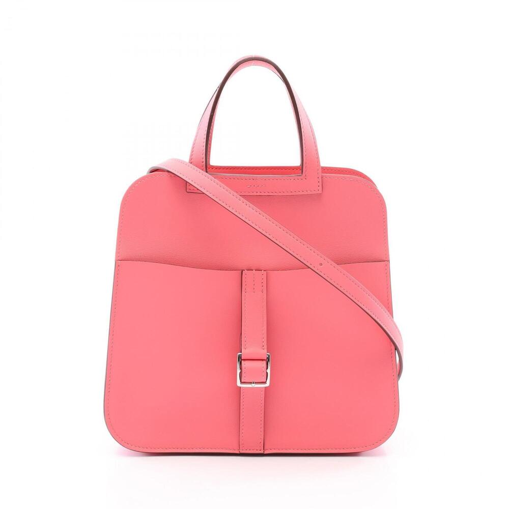 Hermes HERMES Arzan Mini 2-Way Handbag, Leather, Veau Swift, Pink, Women's